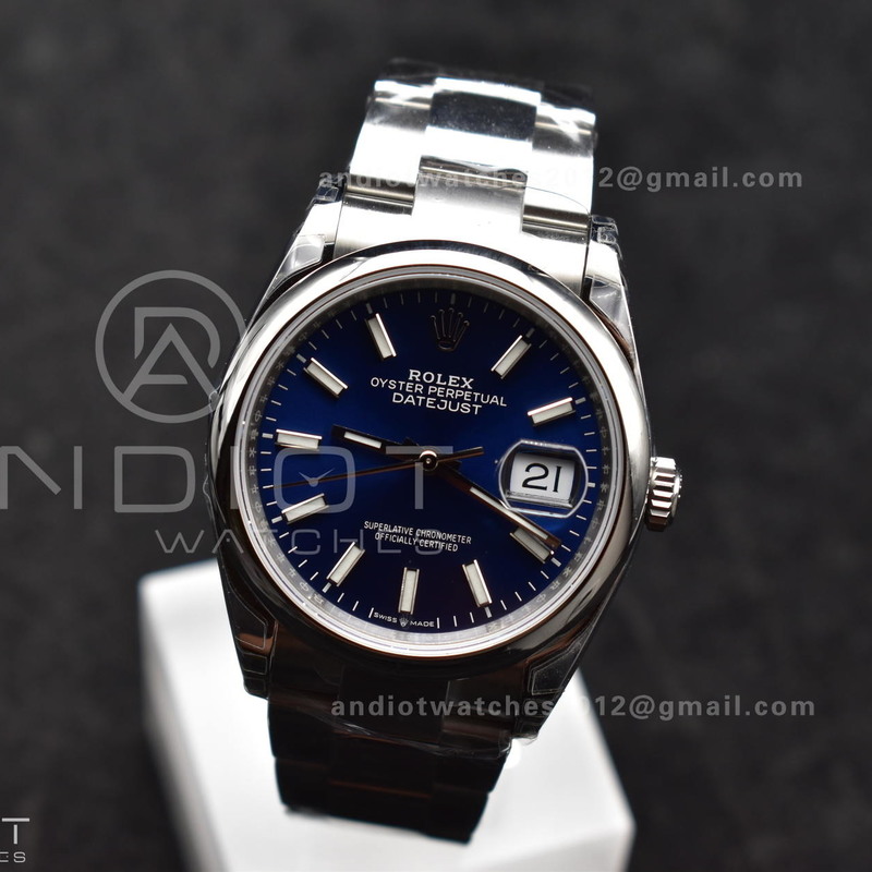 DateJust 36 SS 126200 904L Steel VSF 1:1 Best Edition Blue Dial on Oyster Bracelet VS3235